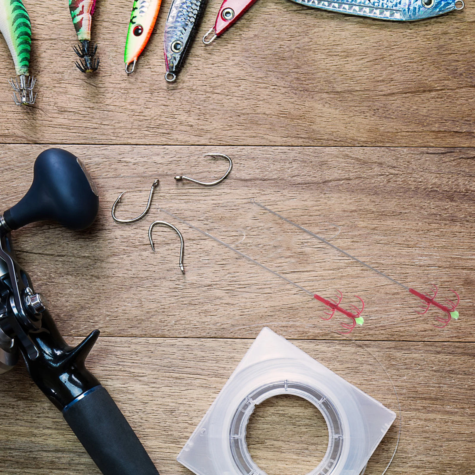 

2Pcs Fishing Hooks Stainless Steel Double-Layer Design Ideal for Outdoor Fishing Activities and Long-Term Use Claw Hook