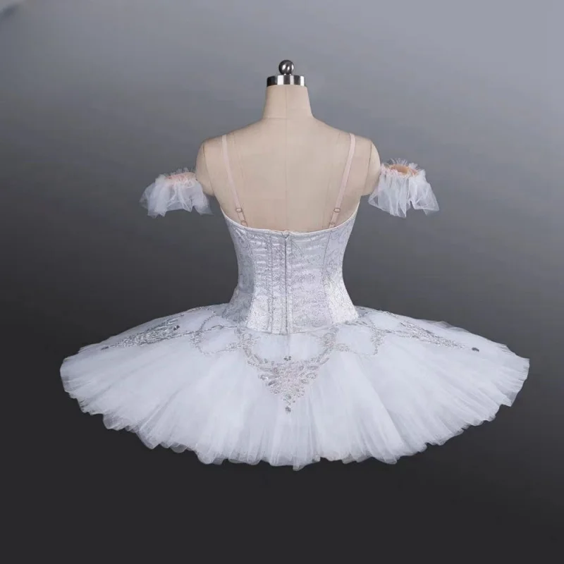 Professional ballet TUTU Silver fairy Raymonda and other variations performance competition tulle dress silver white