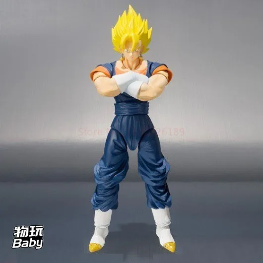 مجسم أصلي من Bandai S.H.Figuarts SHF موديل 100% مجسم أكشن حصري-سوبر سايان فيجيتو 1.0 من لعبة هدية "دراجون بول زد"