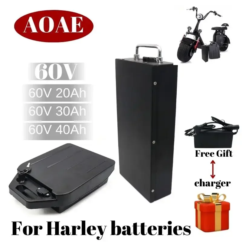 

For Harley 60V 20Ah 30Ah 40Ah Electric Waterproof 18650 Lithium Battery Suitable For CityCoco Battery