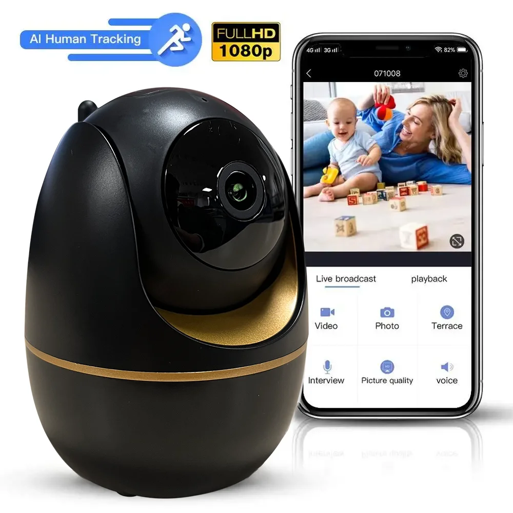 3MP Home Security Wifi Wireless PTZ 360 Cameras Home Automation CCTV Indoor Baby Monitor Camera with ICSEE APP