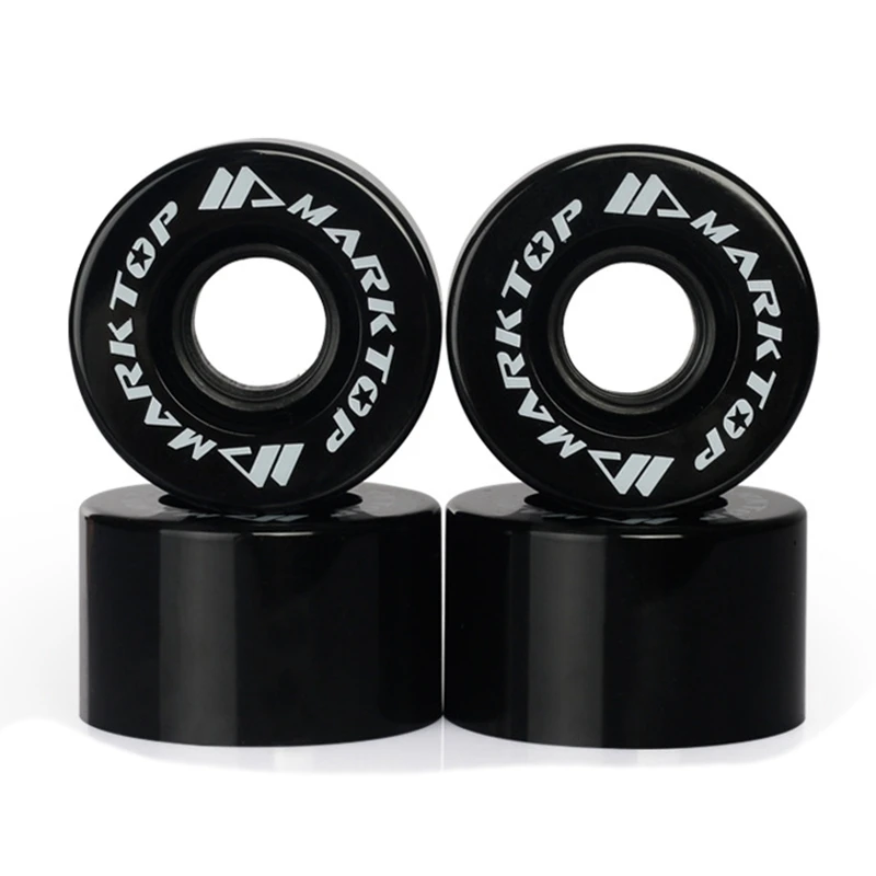 NEW-MARKTOP 4Pcs/Set 78A Skateboard Wheels Pu 55X32mm Wheels Double Rocker Skateboard Parts Man Women Skateboard