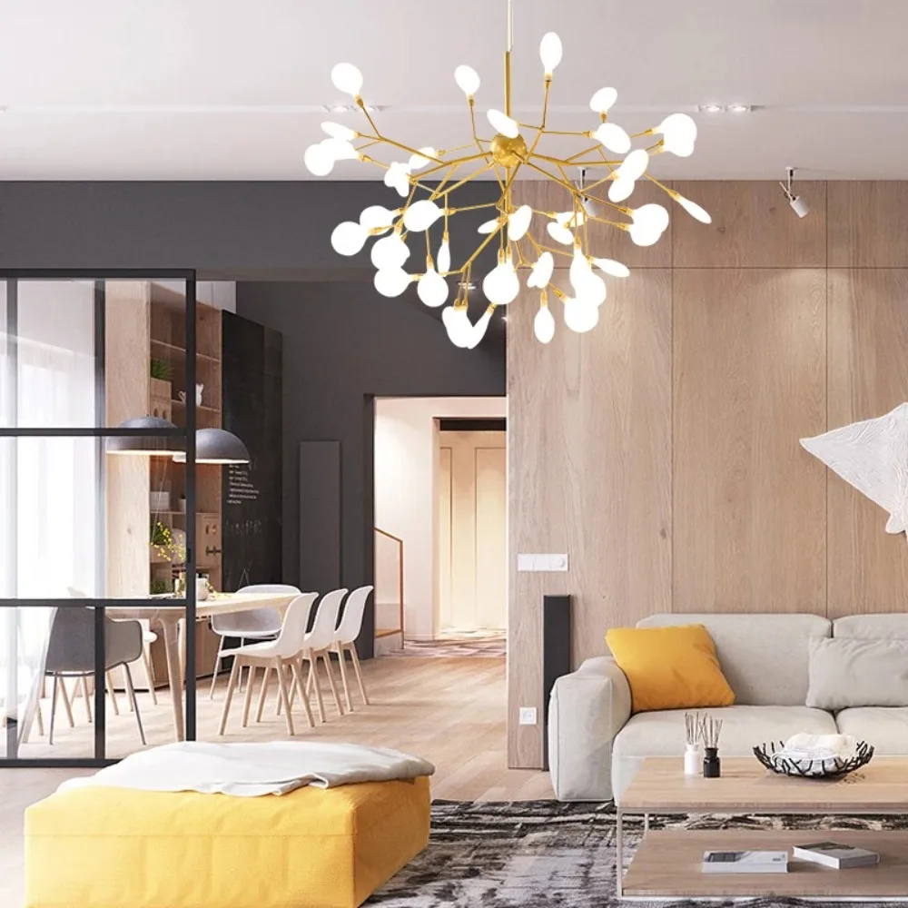 ホタル-木の枝の形をした装飾的な吊り下げランプモダンなアールデコ調のデザイン室内照明リビングルームやベッドルームに最適