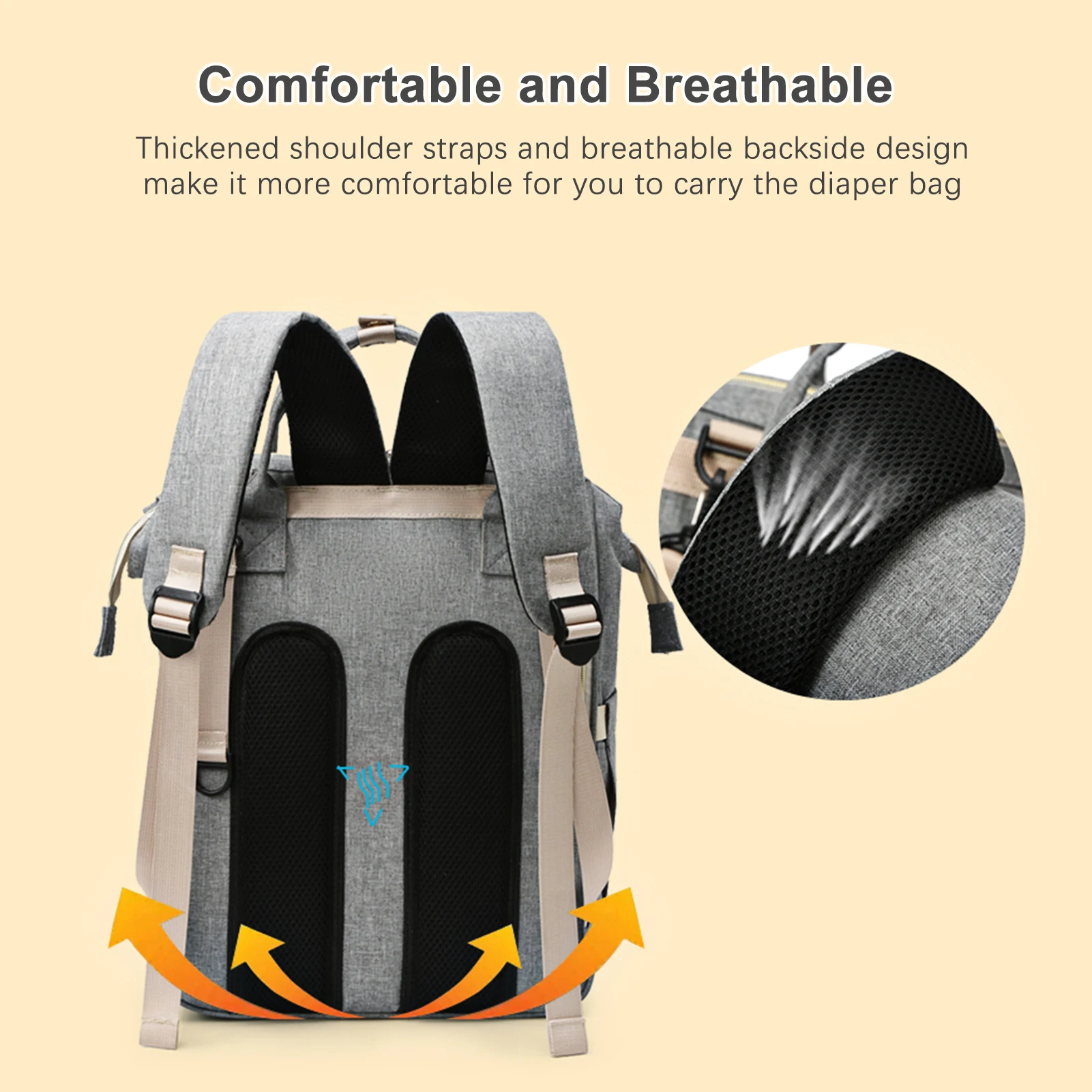 Folding Mommy Bag Mummy Large Capacity Bag Mom Baby Multi-function Waterproof Outdoor Travel Diaper Bags For Baby Care