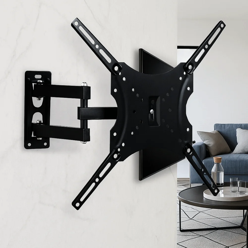 Cantilever Type TV Monitor Bracket Swivel Tilt Rotation Adjustable TV Screen Holder Extendable Arm Heavy Duty TV Frame Support