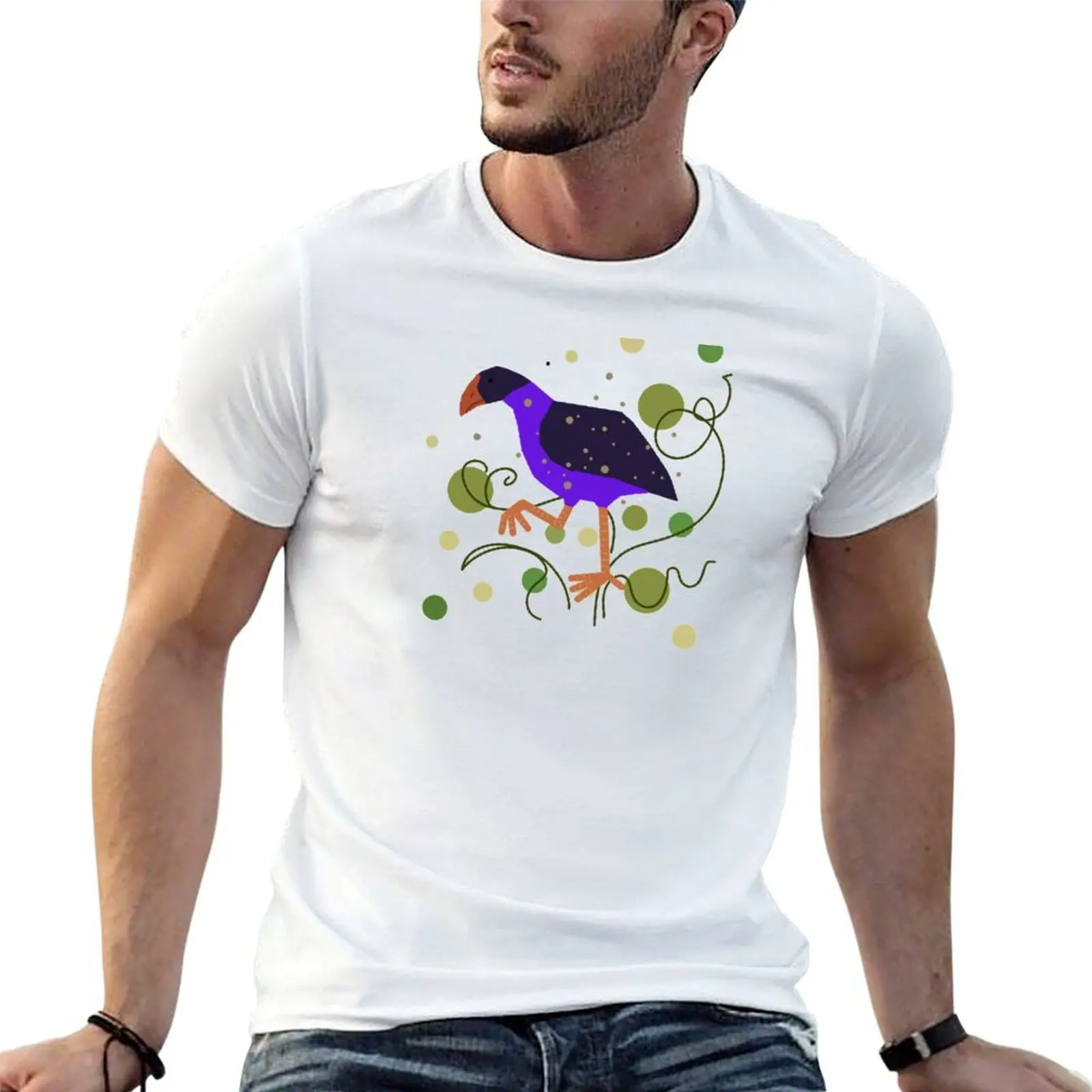 

Pukeko T-Shirt anime tshirt t shirt custom print men t shirt cotton 100% T-shirt