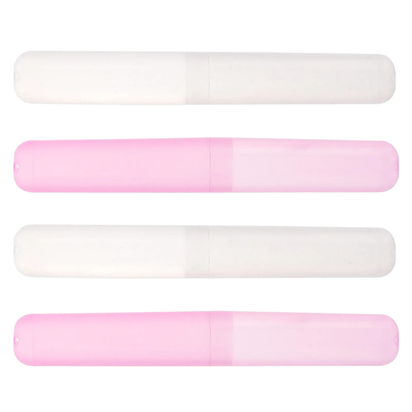 4Pcs Travel Toothbrush Case Portable Plastic Holder Lightweight Box for Camping Bathroom Hygiene Storage Toothbrush Holder