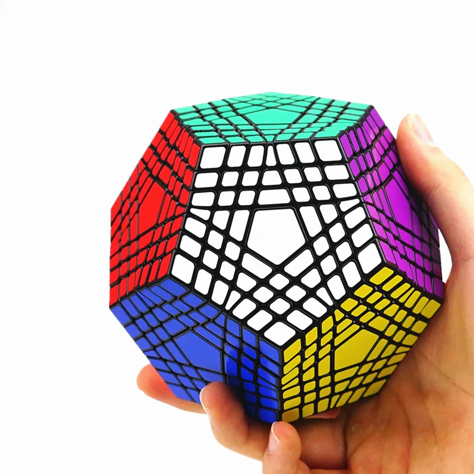 Shengshou 매직 큐브 7x7x7 매직 큐브 전문 Megaminx 큐브 스피드 큐브 퍼즐 큐브 정십이면체 cubo 교육 완구 Shengshou Magic Cube 7x7x7 Magic cube Professional Megaminx cube Speed cube Puzzle cubes Dodecahedron cubo Educational toys