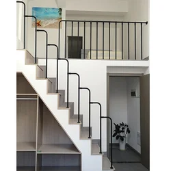 Pasamanos de escalera, barandilla versátil para el hogar, columna de escalera dúplex para interiores y exteriores, valla moderna Simple