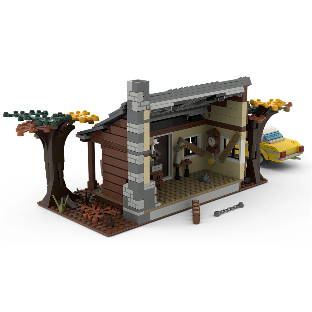 598 pz Evil Dead Knowby cabin Modular MOC Creative street view Model Building Blocks architettura fai da te assemblaggio modello giocattoli regali