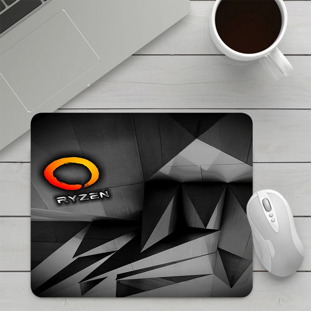 Ryzen-pequeno silicone mouse pad para pc gamer, laptop e escritório acessórios