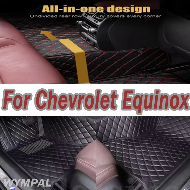 

Роскошные автомобильные коврики для Chevrolet Equinox 2017 2018 2019 2020 2021 2022, пользовательские автомобильные подушечки для ног, ковер, аксессуары для интерьера