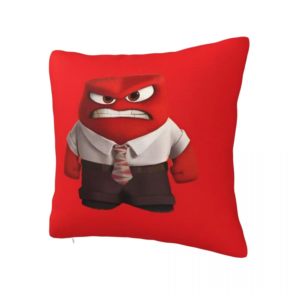 Pillow Case Inside Out 2 Anger Polyester Pillow Cover Novelty Cushion Cover Graphic Pillowcases For Sofa Bedroom Home Decor