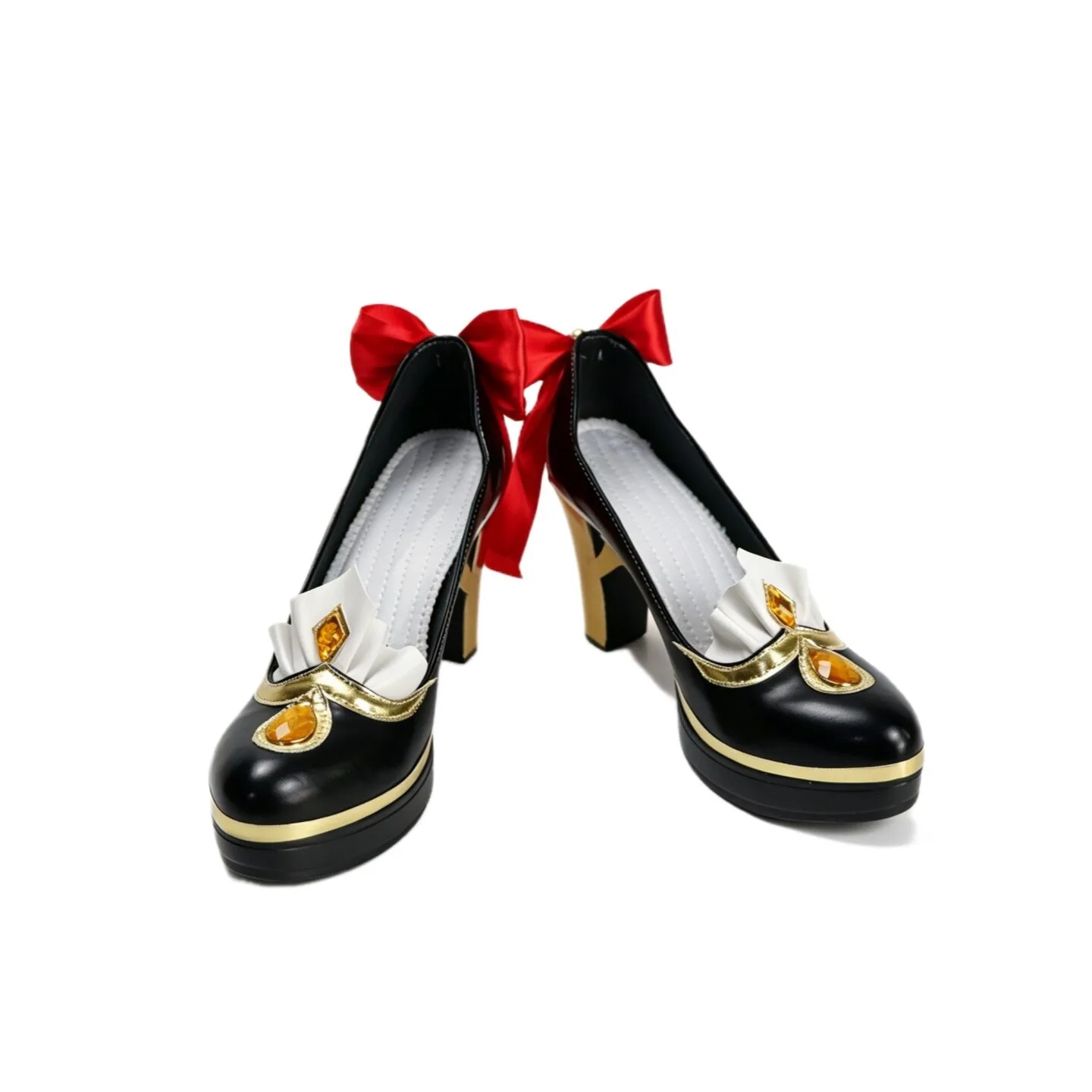 Marionette Sandrone Cosplay Shoes Game Genshin Impact Cosplay Props Halloween Party Boots Big Size Black High Heels Custom Made - view 5