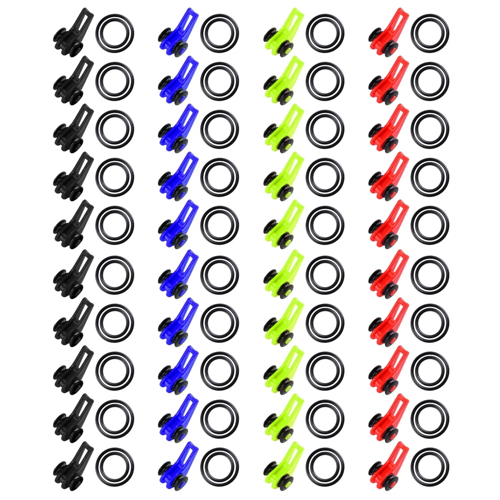 10 قطعة حامل الطعم الصيد هوك حارس إغراء حامل السلامة مع 2 حلقات مطاطية لقضيب القطب السحر حامل السلامة لمحبي الصيد