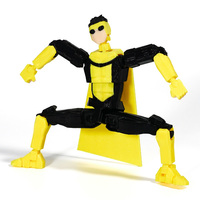 3D Printed Invincible Black Superheroes Anime Multi-Jointed Shapeshift Toys Action Figures Mannequin Model Ornaments Gifts