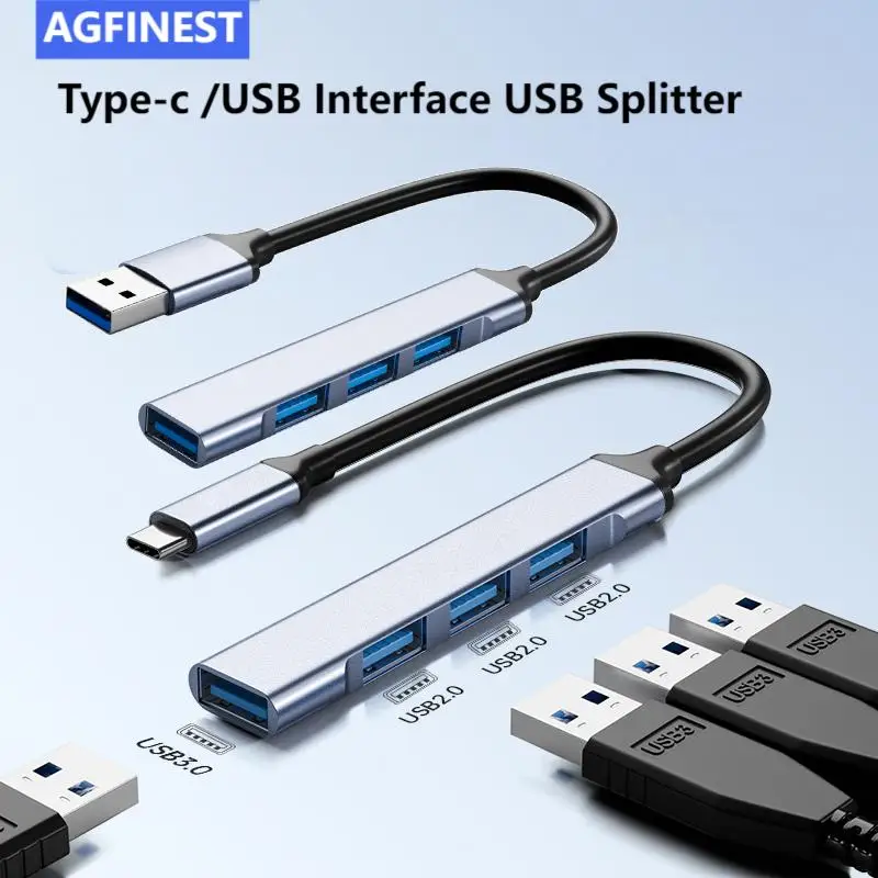 

USB C HUB Splitter 3.0 with 4 Ports USB Type C 3.0 Adapter For Macbook Pro PC Laptop Accessories Computer phone Notebook