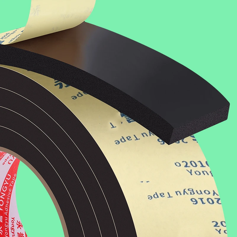 EVA-Dichtungsschaumband, T-Wetterabisolierung für Tür und Fenster, hochdichter, einseitiger, geschlossener Zellentür-Isolierungs-Wetterstreifen