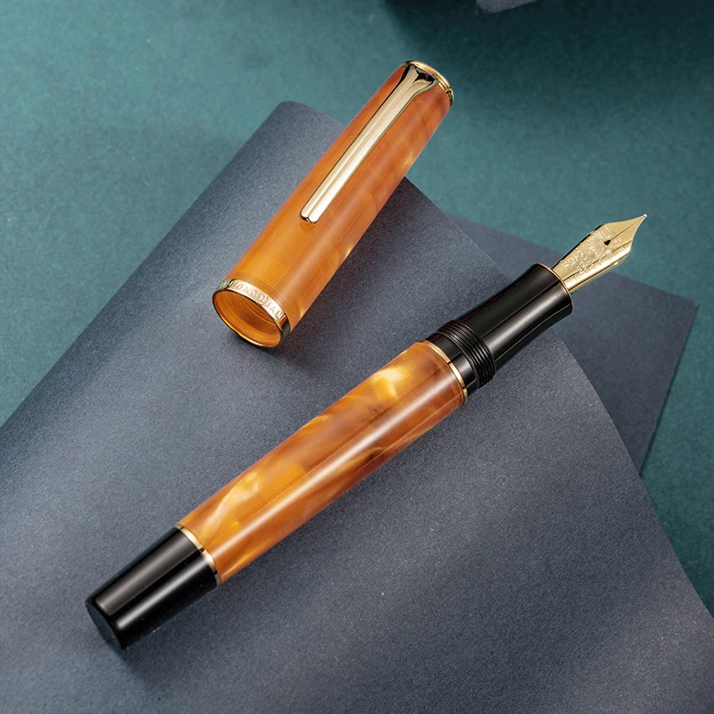 

Hongdian N12 Fountain Pen High-end Acrylic Gift Pen For Business Student Piston Writing Ink Pens School Office Supplies