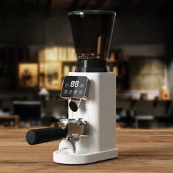 220V Electric Bean Grinder Espresso Hand Brewed Coffee Professional Home Coffee Bean Grinder Conical Burr Coffee Grinder