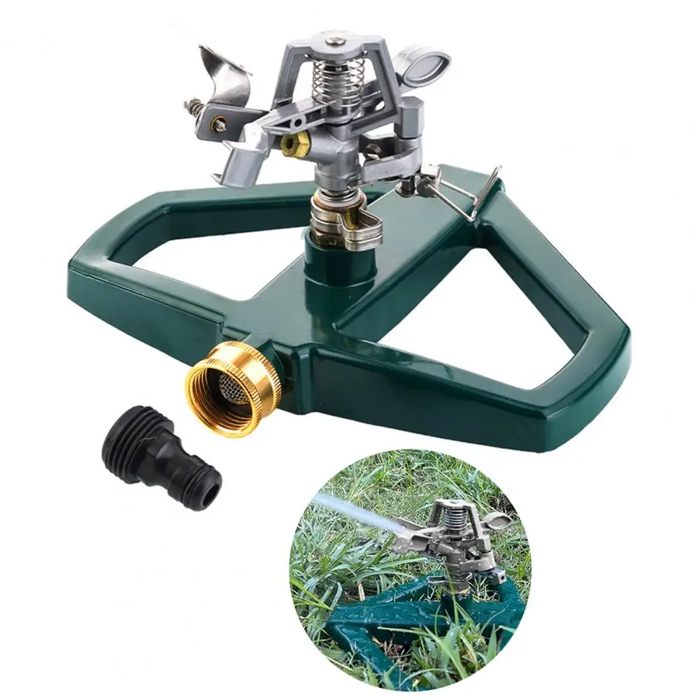 

360-degree Automatic Rotation Sprinkler Zinc Alloy Sprinkler Head Heavy-duty Zinc Alloy Garden Sprinkler Head for Yard for Area