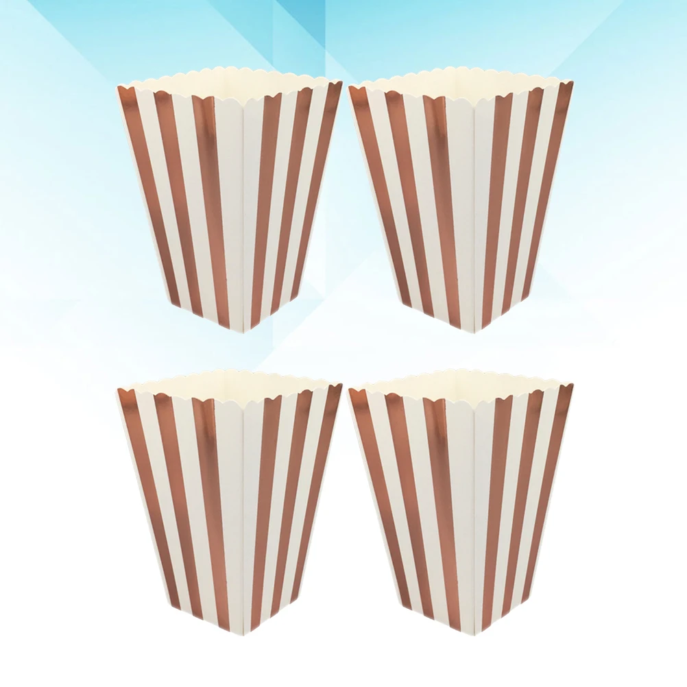 

48 Pcs Popcorn Carton Boxes Party Containers Paper Mini Holder Bags European and American