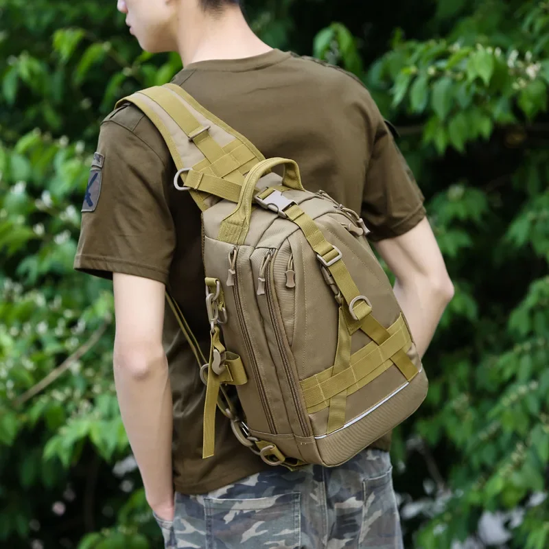 

Outdoor Multifunctional Camouflage Sports Fishing One Shoulder Crossbody Breast Bag