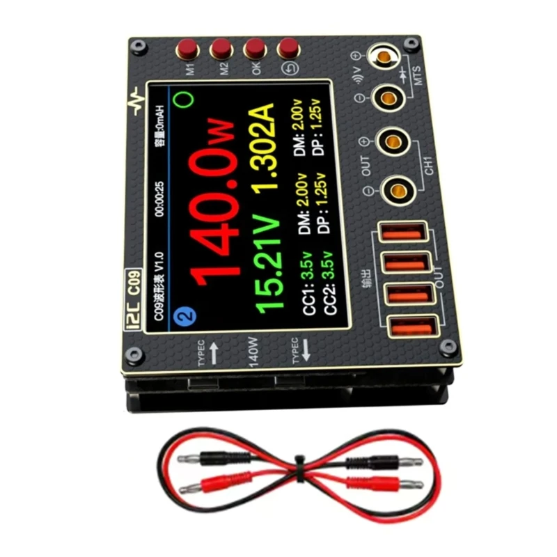 

5asd Industrial Multimeter For Electronic Diagnostics 0-40V Double Channel Measurement 0.01s Diode Scanning Capability