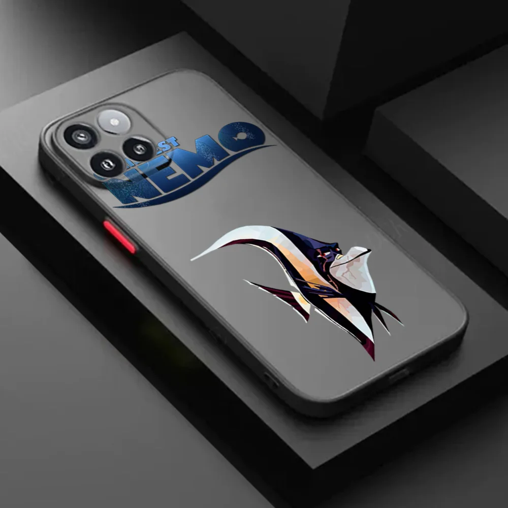 حافظة لهاتف شاومي 13 برو ريدمي نوت 13 بوكو F3 X3 X4 X5 M5s A1 A2 A4 K40 العثور على نيمو الكرتون نمط غطاء أسود شفاف