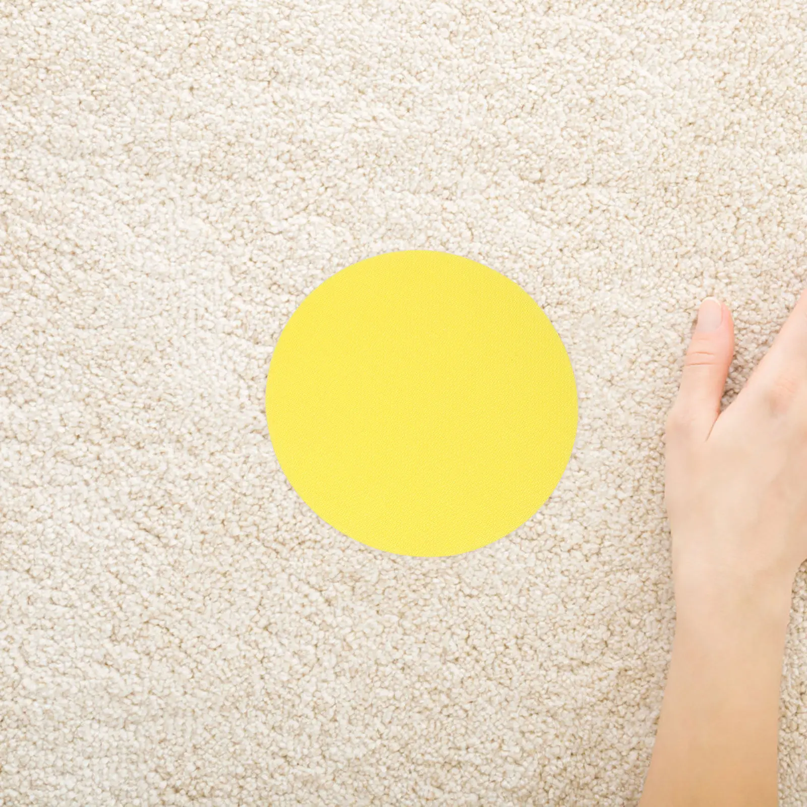 30Pcs Carpet Markers Round 12.5cm Colorful Nylon Stickers for Classroom Teaching Game Learning Activity Spot