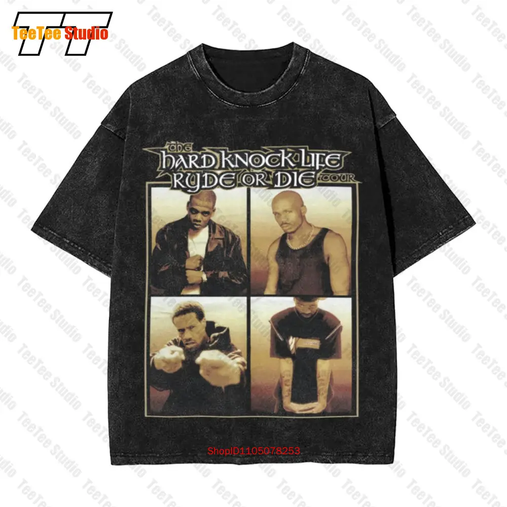 The Hard Knock Life Ryde Or Die Tour Jay Z Dmx T-Shirt surdimensionné Vintage 5VRG