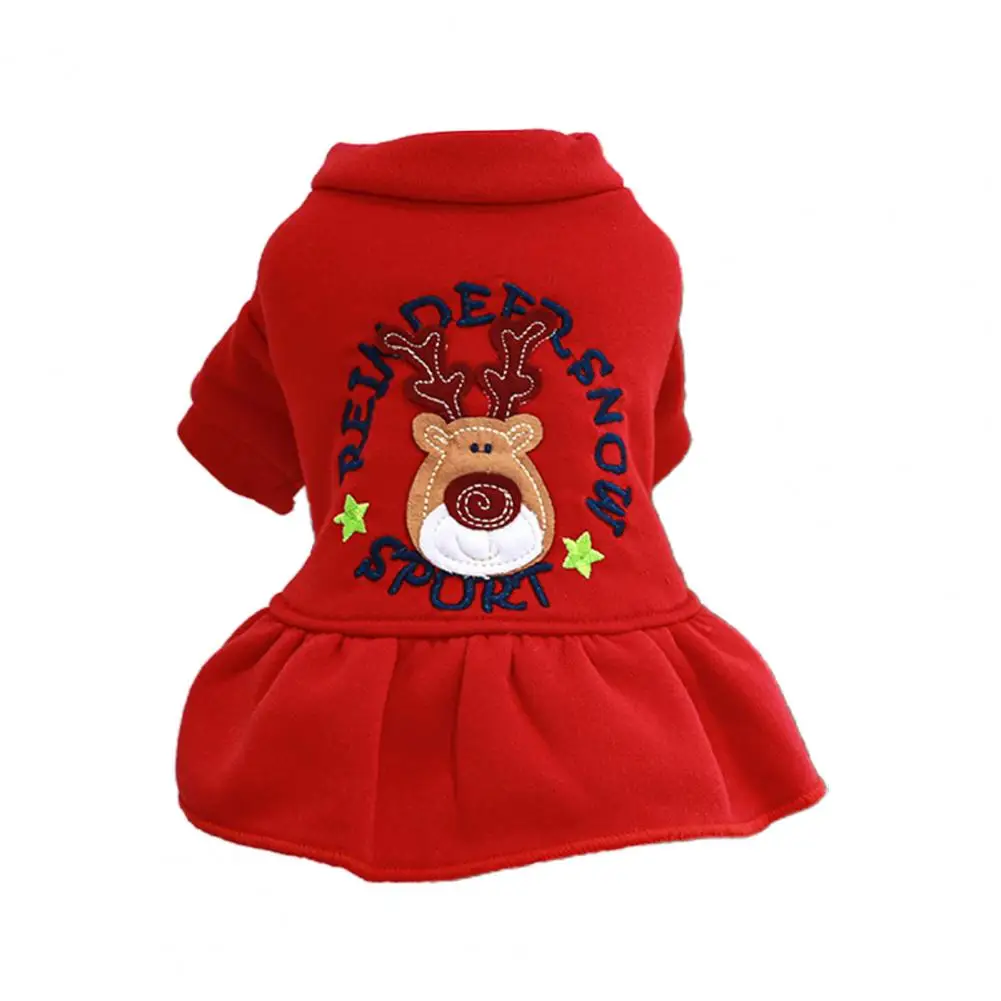 Dog Skirt  Loose   Pet Clothing Merry Christmas Pet Dog Dress Jacket