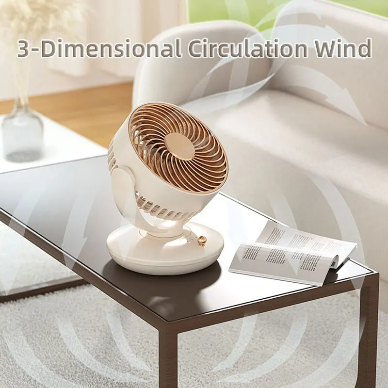 USB Mini Shake Head Desktop Electric Fan Rechargeable Home Room Portable Wireless Camping Ceiling Air circulators