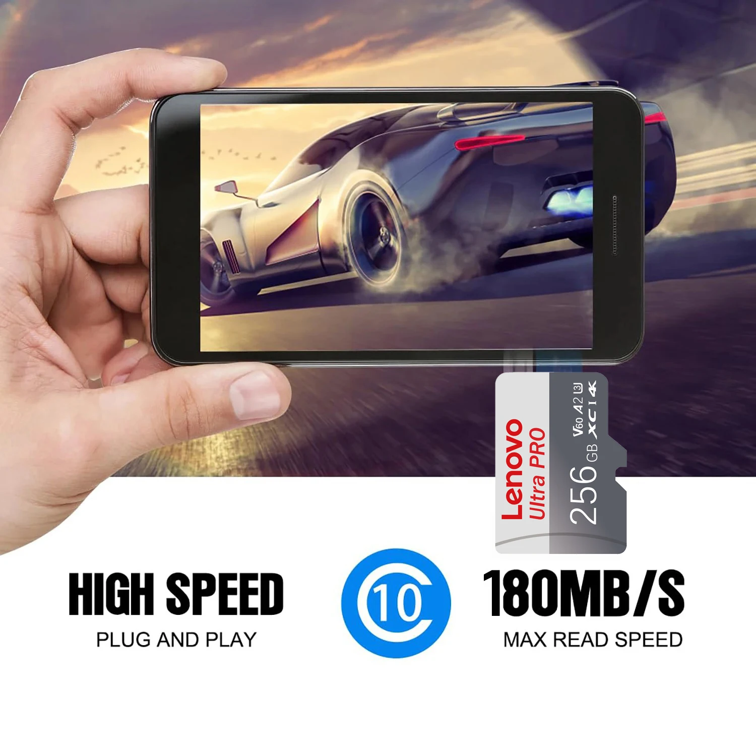 Lenovo Performance SD Card Class 10 Memory Card 128GB U3 V60 High Speed Flash Cards 512GB 256GB For Nintendo Switch - view 5