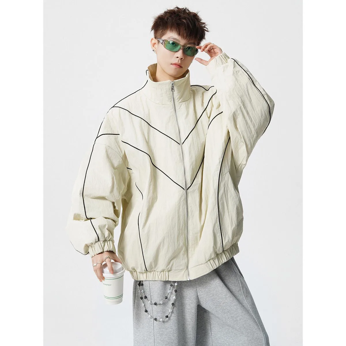 2026 New Stand-up Collar Loose Parkas Men Winter Long Sleeve Cotton-padded Jacket Male Clothing Solid Color Outerwear C959