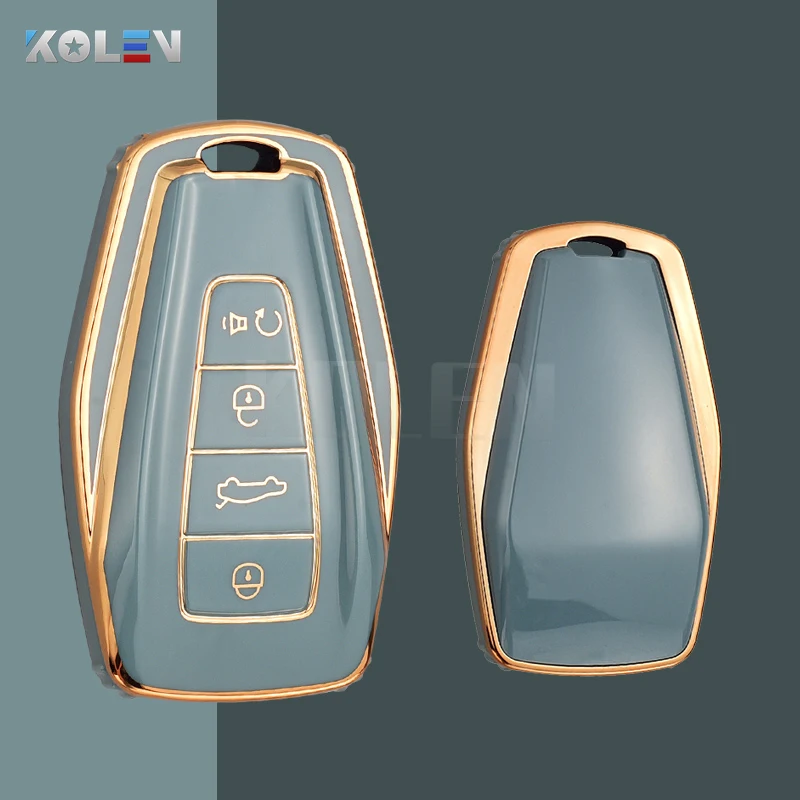 

New TPU Car Remote Key Case Cover Shell Fob For Geely Coolray Atlas Boyue NL3 Emgrand X6 X7 EX7 GT GC9 Borui Protector Holder