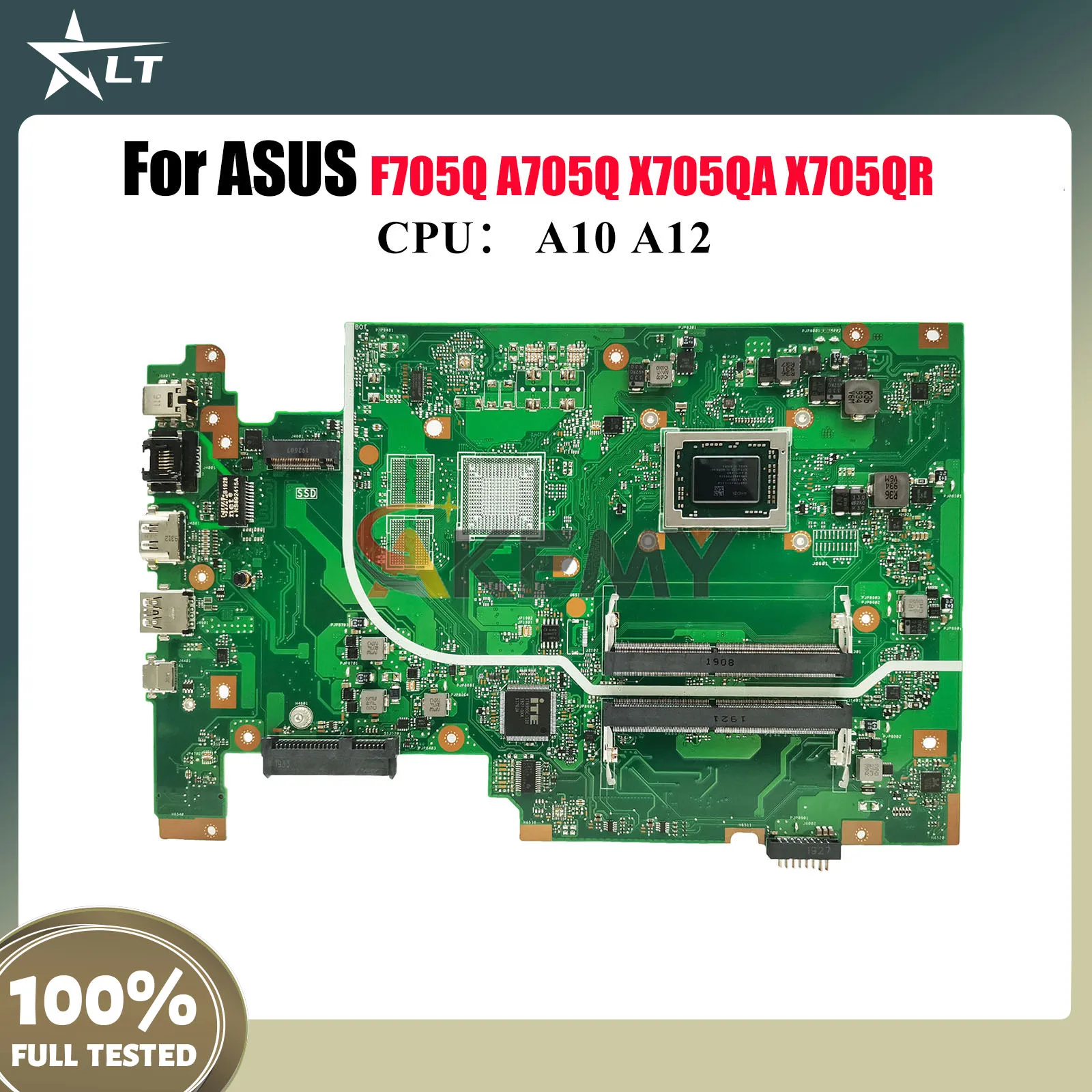 

Материнская плата для ноутбука X705QA для ASUS VivoBook X705QR X705QA F705Q A705Q X705Q с процессором A10 A12, 100% тестирование, ОК, быстрая доставка
