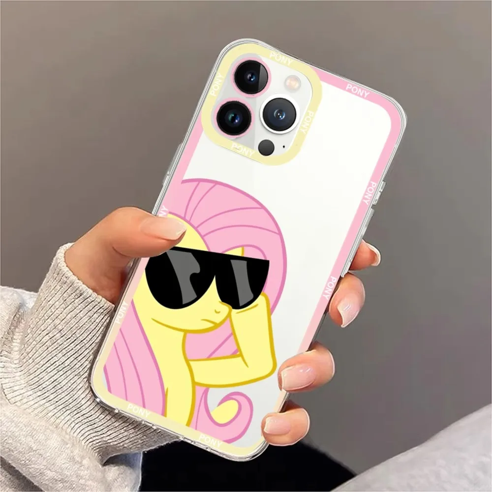 M-My Little P-Pony Phone Case For iPhone 11 12 Mini 13 14 Pro Max Transparent Shell