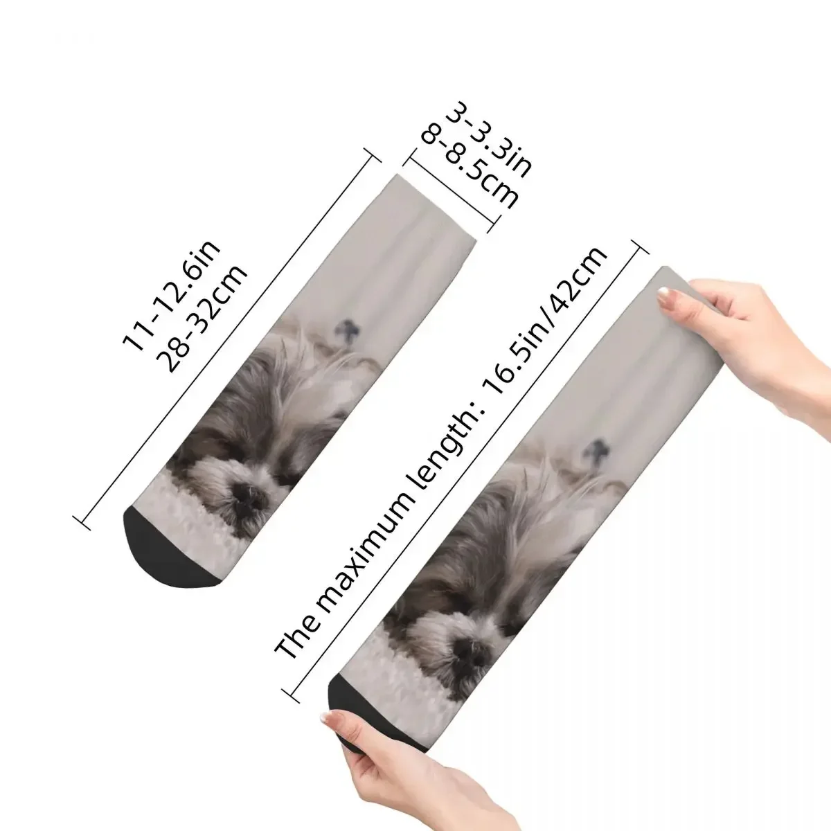 Shih Tzu 슬리핑 양말 하라주쿠 고품질 스타킹 올 시즌 양말 액세서리 남여 생일 선물