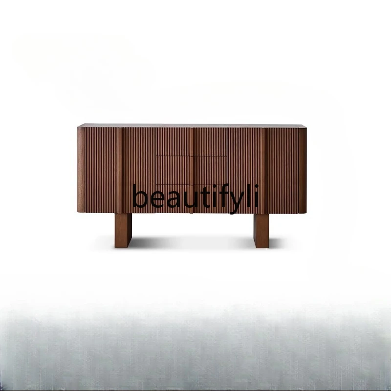 

TV cabinet French, ash wood solid wood living room floor storage, storage cabinet