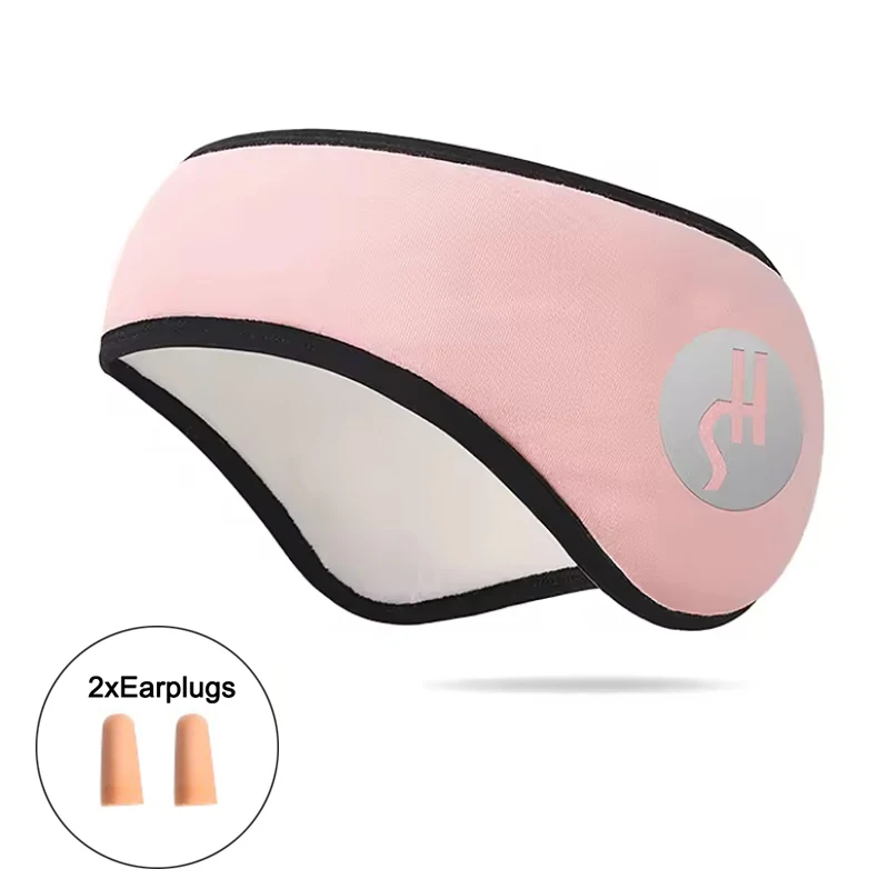 Geluiddichte oorbeschermers om te slapen Unisex oorwarmer Winterhoofdband Ski-oorkap Oordopjes Hoofdband Haarband Ogen Ban 2-in-1