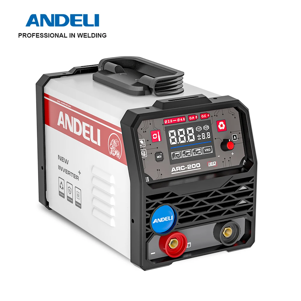 ANDELI ARC-200 ARC Welder STICK MMA Welding Machine 200 Amp DC Inverter IGBT Dual Voltage 110 220V