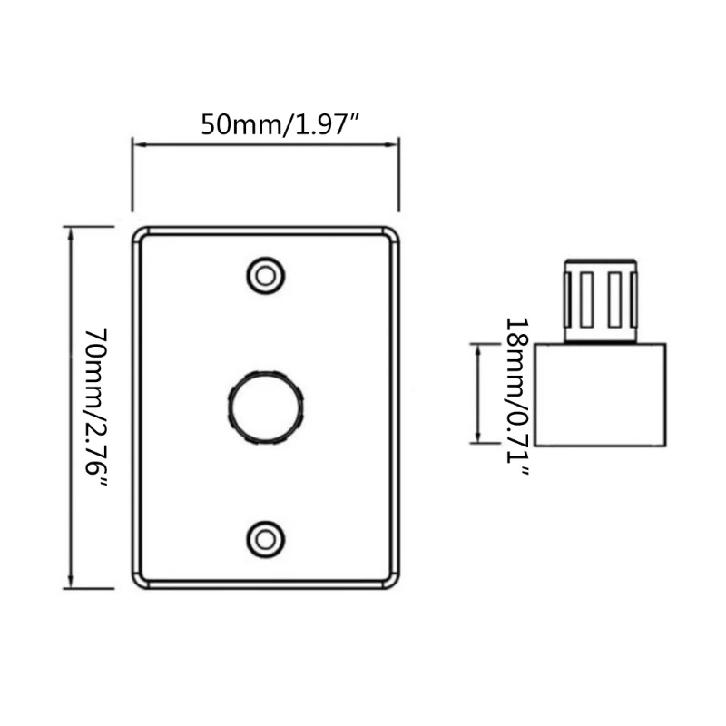 DC12V 5A PWM Rotary LED Dimmer Switch for Halogen/Incandescent/Puck/Awning Light Suitable for Travel Trailer Marine Auto