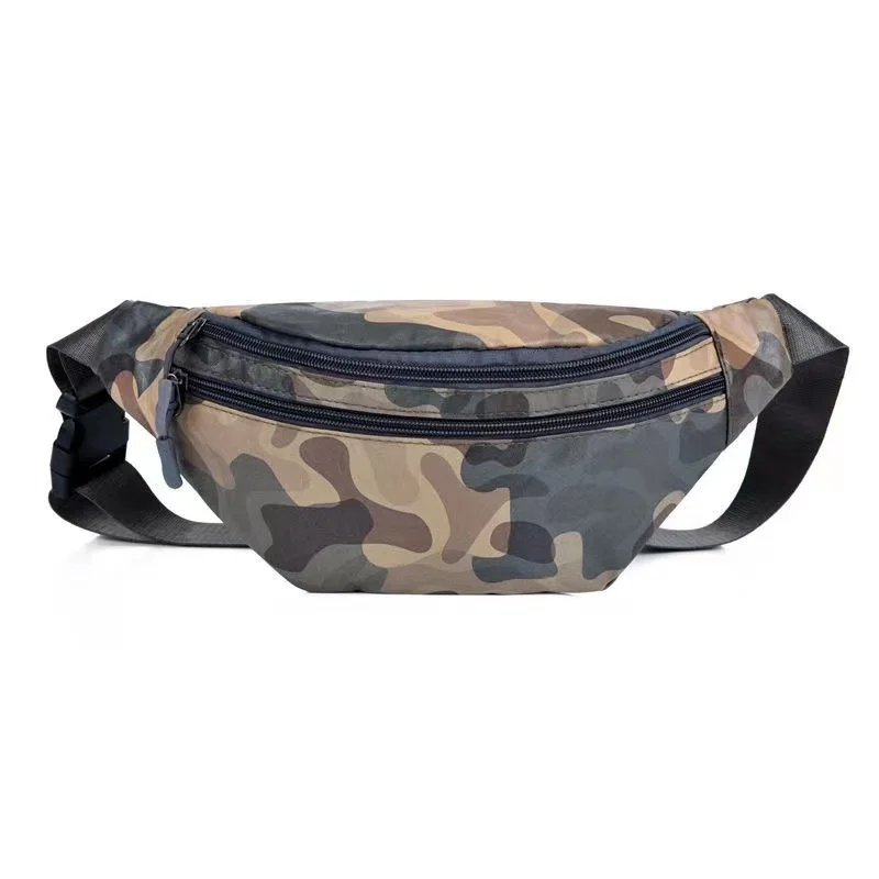 Mens Sports Casual Chest Bag Waist Packs Camouflage Print Crossbody Bags On Shoulder Travel Sling Bags Messenger Pack Purse