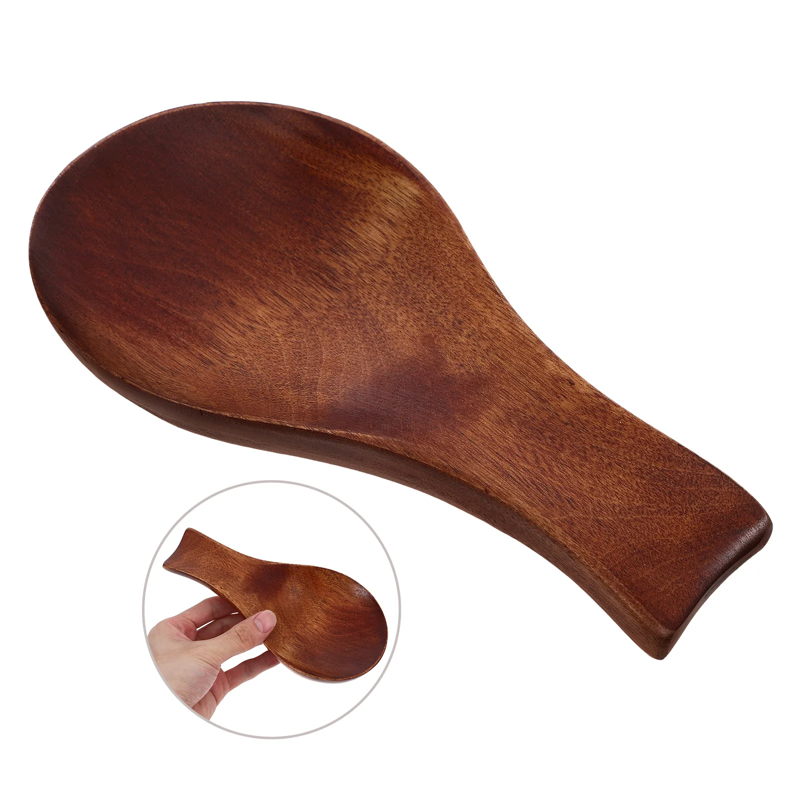 Spoon Rest for Kitchen Counter Decor Spatula Holder Wooden Tableware Stove Utensil