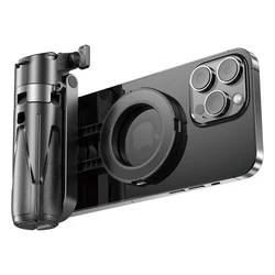 Upgraded Multi-Function Foldable Magnetic Phone Holder Selfie Stick, DSLR-Style Rotation Tripod Portable Remote ControlUpgraded