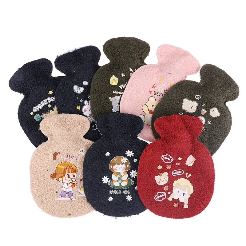 1Pc Cartoon Hand Po Warm Water Bottle Mini Hot Water Bottles Portable Hand Warmer Girls Pocket Hand Feet Hot Water Bags