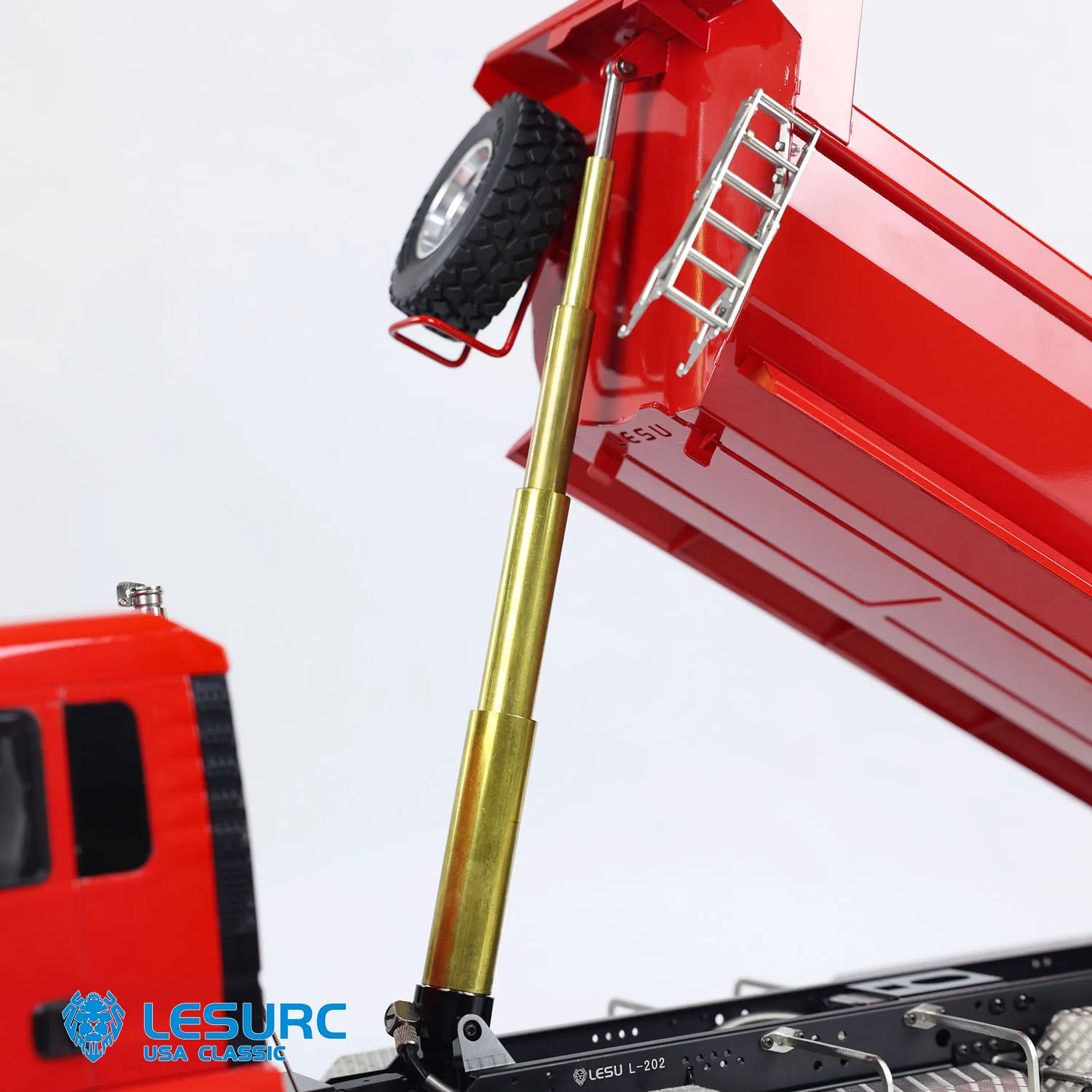 

1/14 LESU 8x8 RC Hydraulic Dumper Car Metal Chassis Radio Control Finished Tipper Trucks with Sound Light System Model Toys
