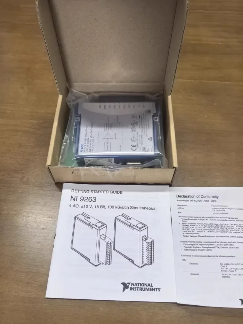 1PC National Instruments NI-9263 Series Simultaneous Update Analog Output Module#Xing