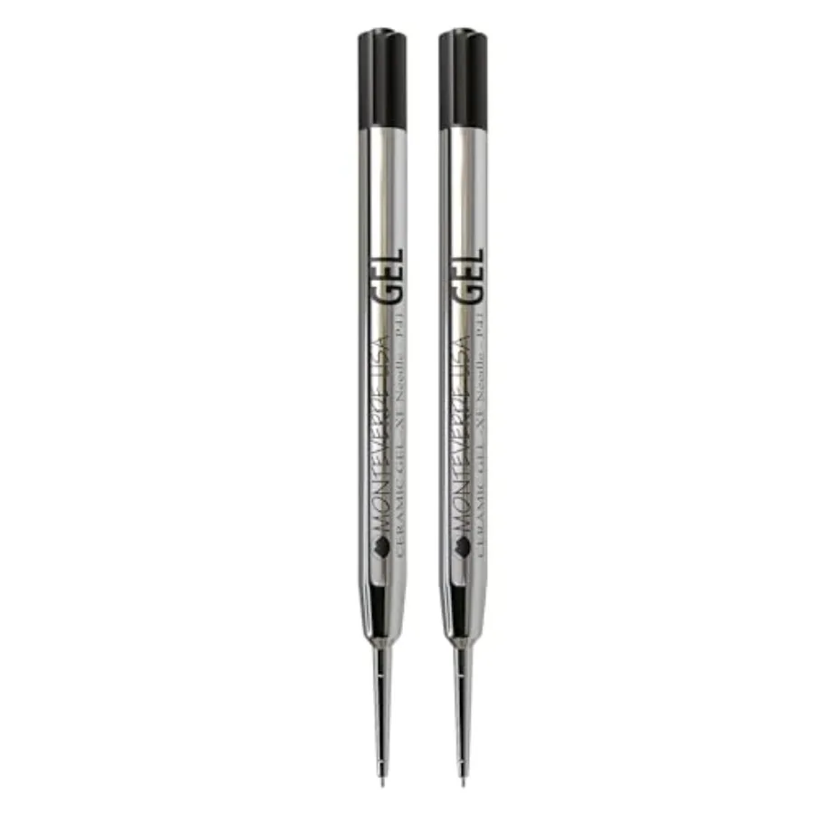 

Capless Gel Refills to Fit Parker-Style Ballpoint Pens, 0.5mm Extra Fine Needle Point,,2-Pack, Smooth Writing Technology for Pa